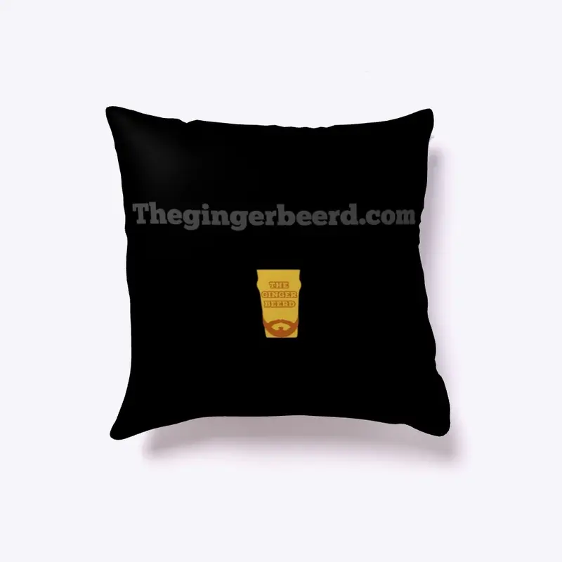 The Ginger Beerd throw pillow